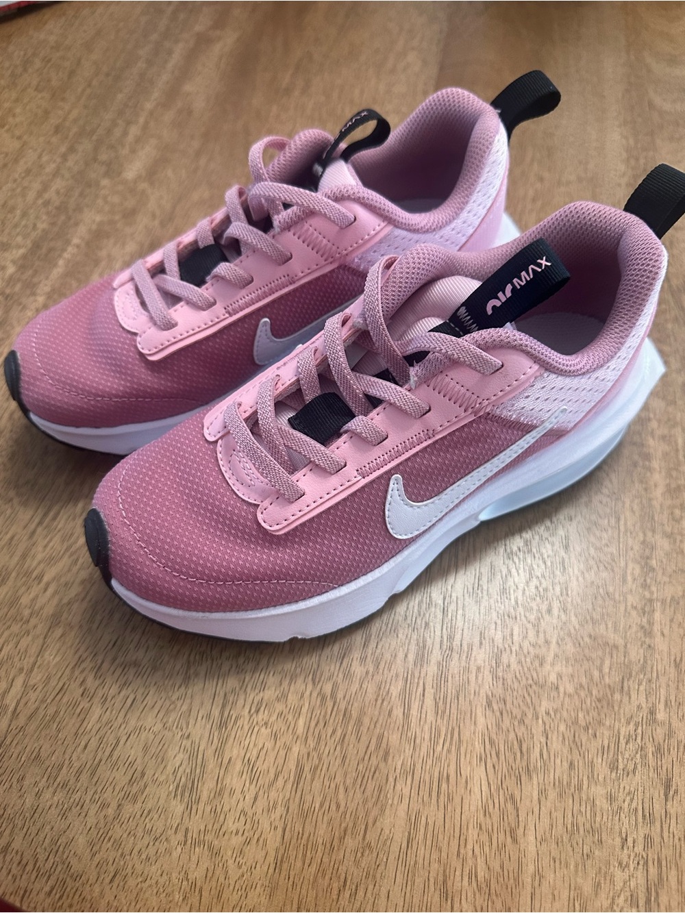 Nike Kids Pink and White Air Max Trainers